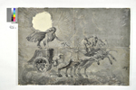 Supraporte aus Serie mit antiken Göttern: Apoll mit Wagen