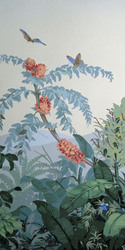 Panoramatapete, "Isola bella" Bahn Blume Nr. 1: "Banksia grandis et hedichium"