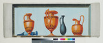 Supraporte mit griechischen Vasen