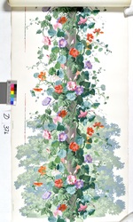 Blütensäule aus Prachtwinden und Kapuzinerkresse aus dem Dekor "Jardin d
