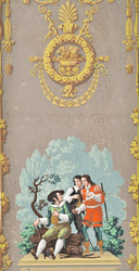 Bildtapete "Molière-Tapete" mit figürlicher Szenen aus dem Lustspiel Molières