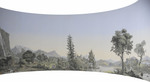 Panoramatapete "Vues de Suisse"; Gesamtansicht Neudruck mit Originalmodeln