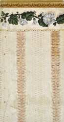 Rapporttapete mit unterer Bordüre, Kat.Nr. 26 (Arnold-Katalog) Variante hellbeige-weiß