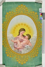 Füllstück mit Madonna mit Kind in ovalem Medaillon
