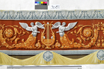 Bordüre mit Akanthusblattvoluten, Lyra und geflügelten Figuren