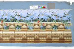 Deckentapete "Plafond a Ballustres": Bordüre mit Balustrade und Blumenranke