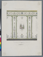 Verkaufslithographie "Décor des Quatre Saisons (Style Louis XVI.)"