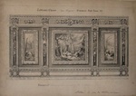Verkaufslithographie "Tableaux Chasse (Genre Desportes) Ornemens Style Louis XIV."