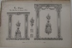 Verkaufslithographie "Les Elemens. Décor Stӱle Louis XIV. Ornemens et Fleurs."